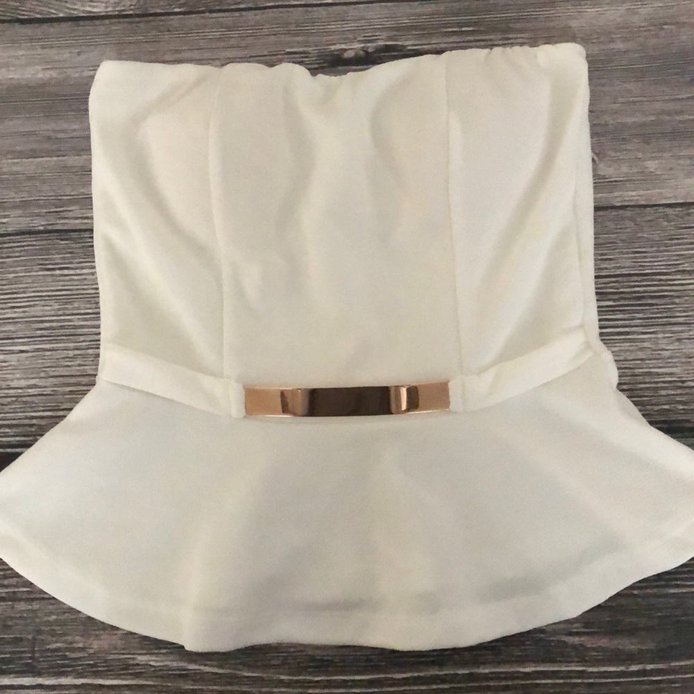 Blush Brand White Sleeveless Top